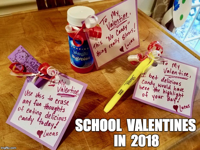 SCHOOL  VALENTINES; IN  2018 | image tagged in school valentines in 2018 | made w/ Imgflip meme maker