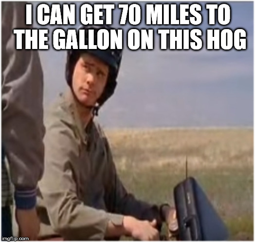 Room for one more if you still wanna build a border wall | I CAN GET 70 MILES TO THE GALLON ON THIS HOG | image tagged in lloyds bike,christmas in seattle,the desert meme land scopers,what the memes devils advocates,trek a scary star today | made w/ Imgflip meme maker