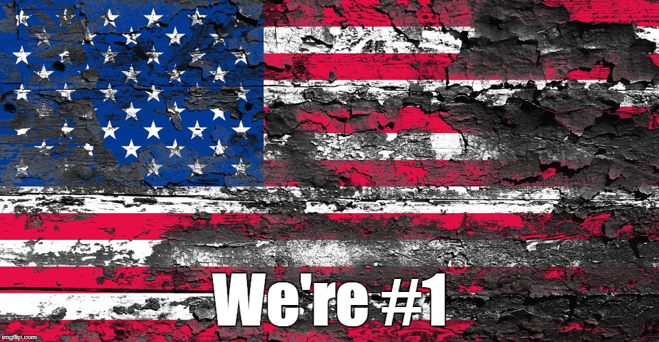 "We're #1" | We're #1 | image tagged in we're 1,delusion,trump's america | made w/ Imgflip meme maker