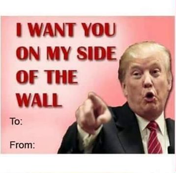 High Quality Trump Wall Valentine Blank Meme Template