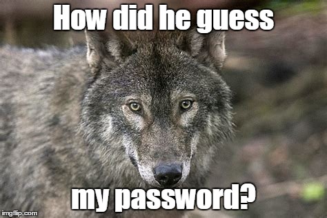 How did he guess my password? | made w/ Imgflip meme maker