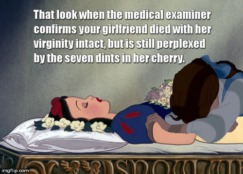 image tagged in that look,prince charming,snow white and the seven dwarves,fairy tale week | made w/ Imgflip meme maker