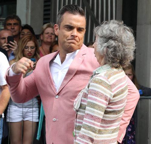 man punching grandmother in face Blank Meme Template