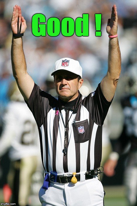 TOUCHDOWN! | Good ! | image tagged in touchdown | made w/ Imgflip meme maker