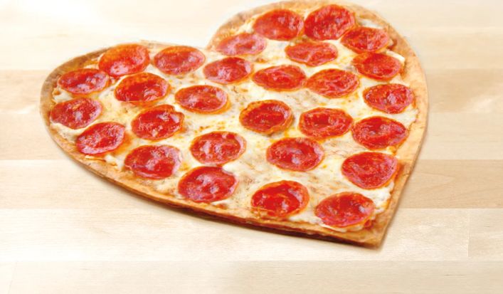 Pizza for valentines day Blank Meme Template