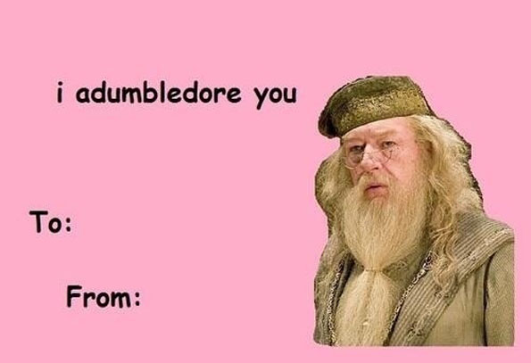 Valentines Day Card Meme Dumbledore Blank Template Imgflip