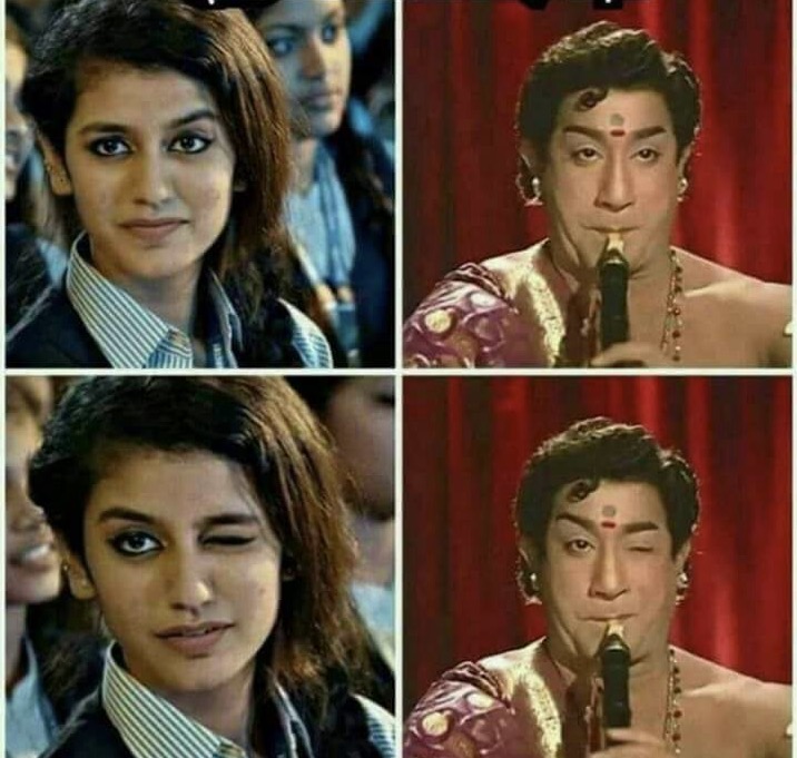 High Quality Wink priya Blank Meme Template