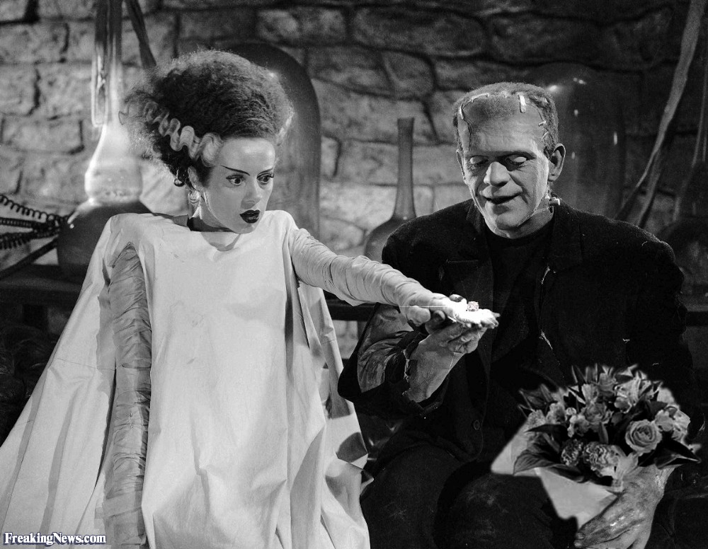 High Quality Bride of Frankenstein Blank Meme Template
