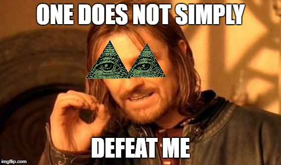 One Does Not Simply Meme | ONE DOES NOT SIMPLY; DEFEAT ME | image tagged in memes,one does not simply | made w/ Imgflip meme maker
