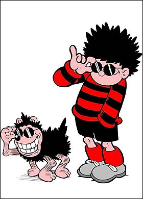 High Quality Cool Dennis and Gnasher Blank Meme Template