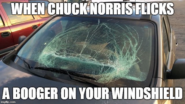 Chuck Norris booger | WHEN CHUCK NORRIS FLICKS; A BOOGER ON YOUR WINDSHIELD | image tagged in chuck norris,memes,booger | made w/ Imgflip meme maker