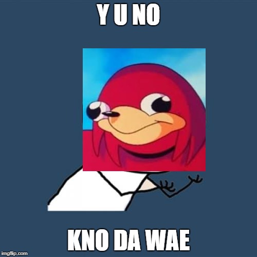 Y U No Meme | Y U NO; KNO DA WAE | image tagged in memes,y u no | made w/ Imgflip meme maker