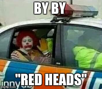 red heads | BY BY; "RED HEADS" | image tagged in red heads be crazy,red head | made w/ Imgflip meme maker