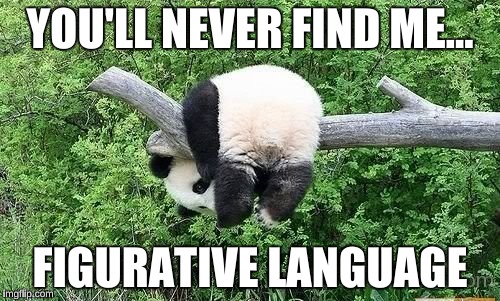 YOU'LL NEVER FIND ME... FIGURATIVE LANGUAGE | image tagged in mario jacovini | made w/ Imgflip meme maker
