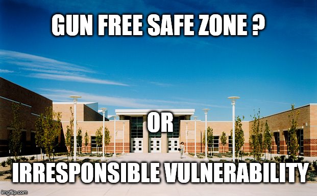 Gun Free Safe Zone ? Or Irresponsible Vulnerability! Crush the Gun Grabbers with meme