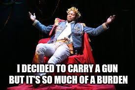 Guns R not fun | I DECIDED TO CARRY A GUN BUT IT'S SO MUCH OF A BURDEN | image tagged in guns,bananas | made w/ Imgflip meme maker