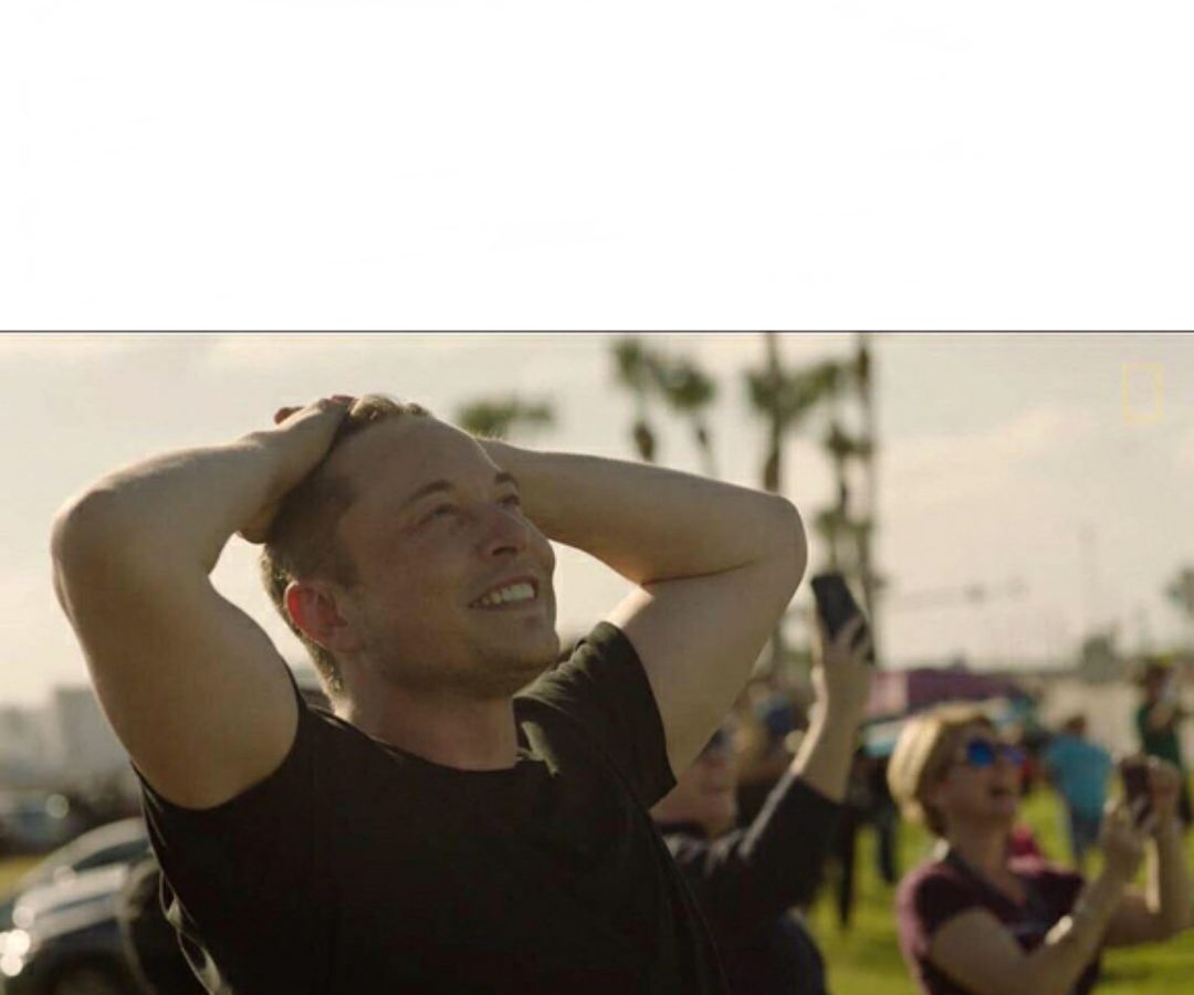 Elon Musk love Blank Meme Template