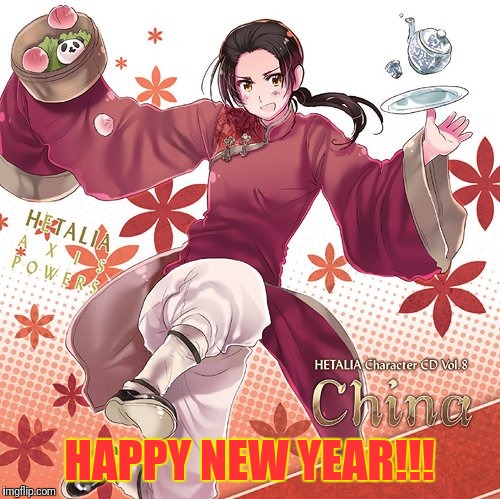 新年快乐!!!!!! | HAPPY NEW YEAR!!! | image tagged in china,hetalia,happy new year,chinese new year | made w/ Imgflip meme maker