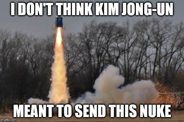 When kim jong-un goes to the bathroom | I DON'T THINK KIM JONG-UN; MEANT TO SEND THIS NUKE | image tagged in kim jong-un,porta potty,nukes | made w/ Imgflip meme maker