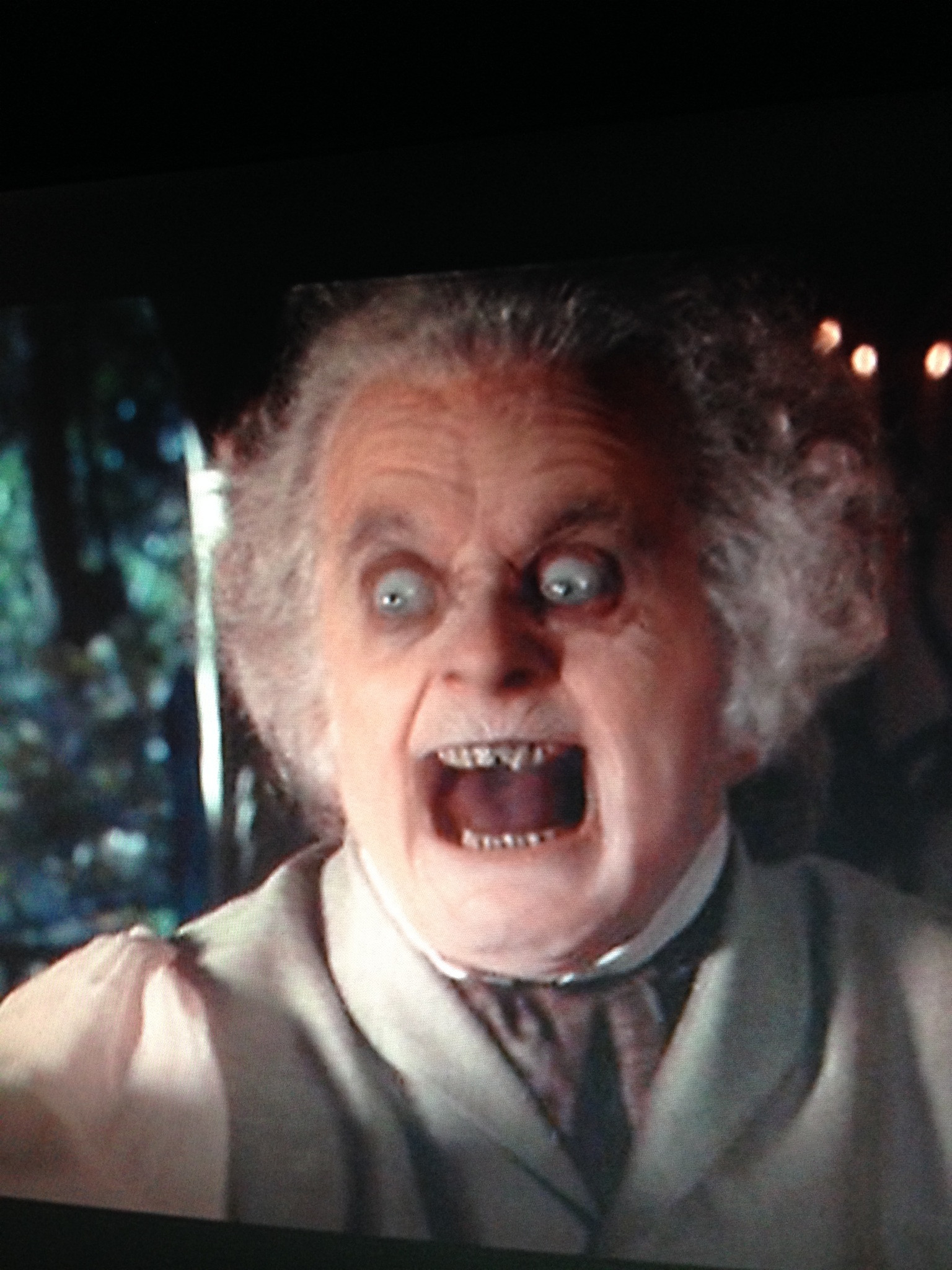 bilbo scary face Blank Meme Template