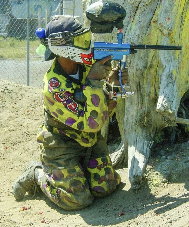 High Quality Paintball clown  Blank Meme Template