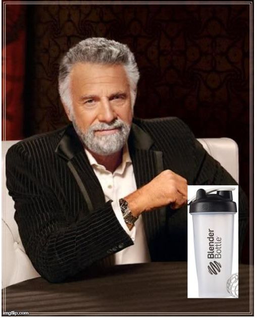 High Quality Interesting Man Blender Bottle Blank Meme Template