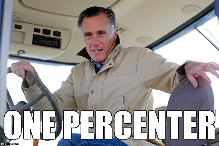 Mitt Romney | ONE PERCENTER | image tagged in memes,one percenter | made w/ Imgflip meme maker