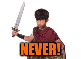 NEVER! | made w/ Imgflip meme maker