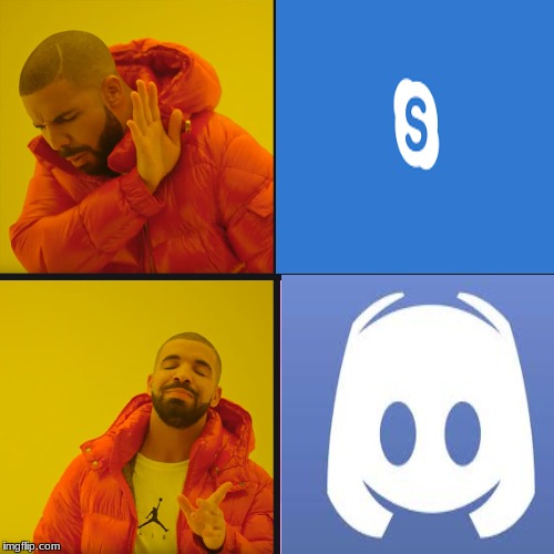 upvote if discord,downvote if skype | image tagged in discord,skype,memes,lol,nah,yea | made w/ Imgflip meme maker