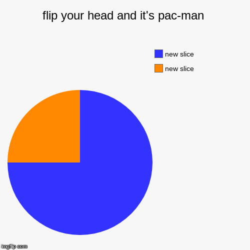 flip your head and it's pac-man | | image tagged in funny,pie charts | made w/ Imgflip chart maker