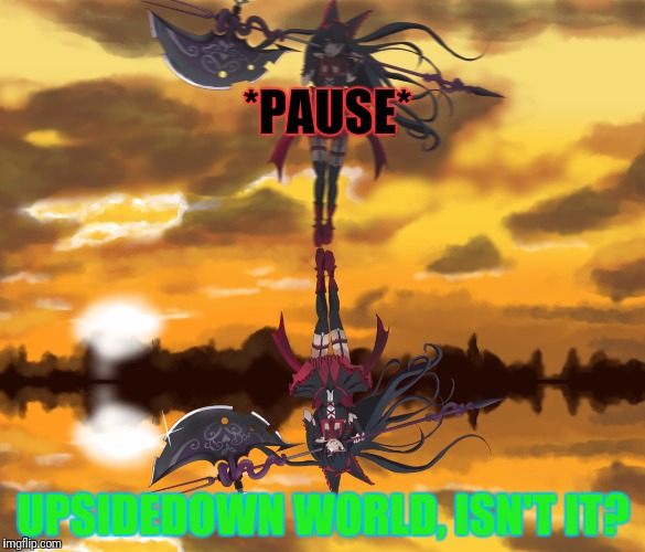 *PAUSE* UPSIDEDOWN WORLD, ISN'T IT? | made w/ Imgflip meme maker