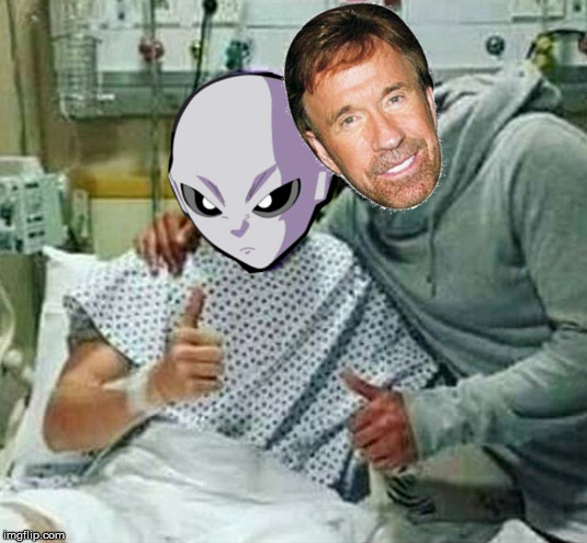 What happens when people compare Jiren to Chuck Norris. | image tagged in dragon ball,jiren,chuck norris | made w/ Imgflip meme maker