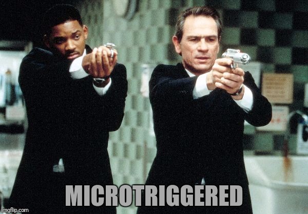 MICROTRIGGERED | made w/ Imgflip meme maker
