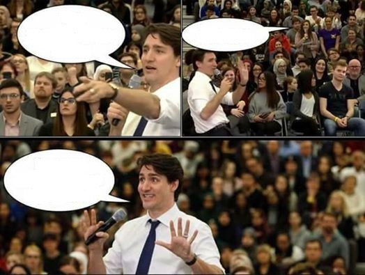Justin Trudeau, SJW Blank Meme Template