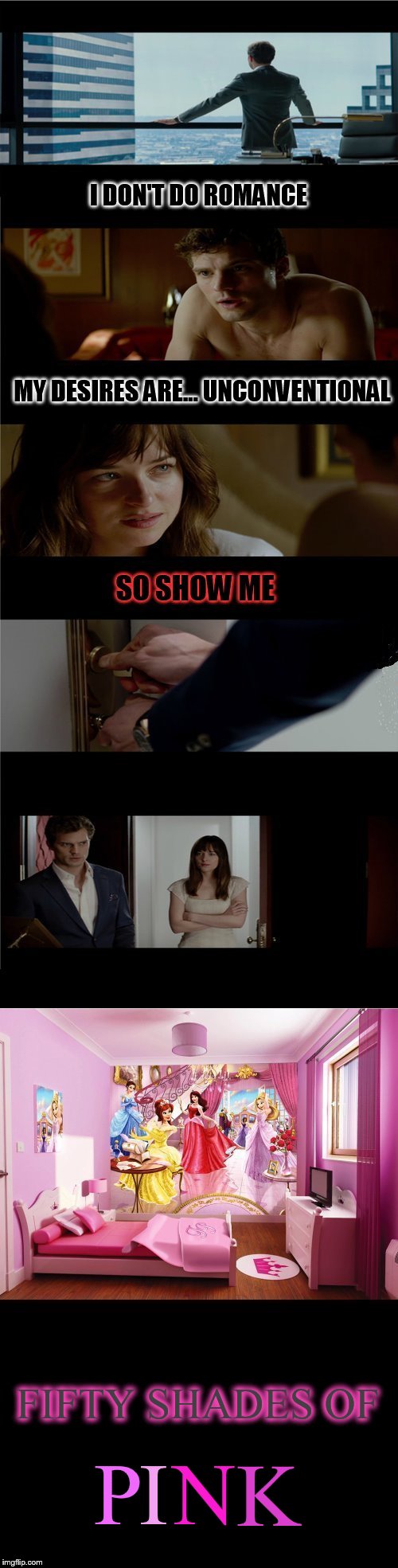 FIFTY SHADES OF; N; P; I; K | made w/ Imgflip meme maker