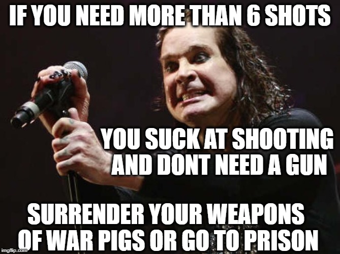 Gravy Train | IF YOU NEED MORE THAN 6 SHOTS YOU SUCK AT SHOOTING AND DONT NEED A GUN SURRENDER YOUR WEAPONS OF WAR PIGS OR GO TO PRISON | image tagged in gravy train | made w/ Imgflip meme maker