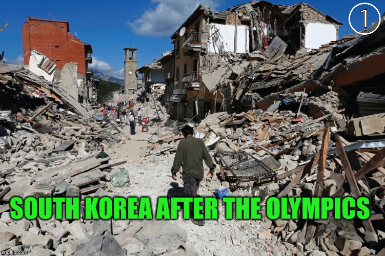 SOUTH KOREA AFTER THE OLYMPICS | made w/ Imgflip meme maker