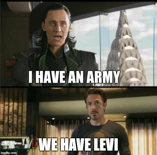 We have a Hulk | WE HAVE LEVI | image tagged in we have a hulk | made w/ Imgflip meme maker