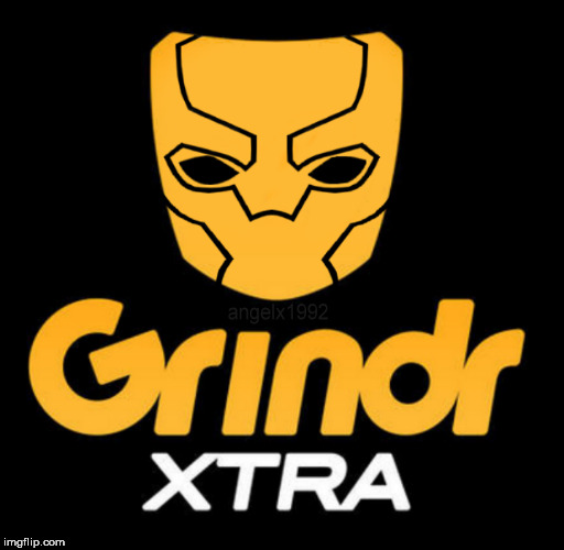 image tagged in grind,black panther,gay,dating,homosexual,lgbt | made w/ Imgflip meme maker