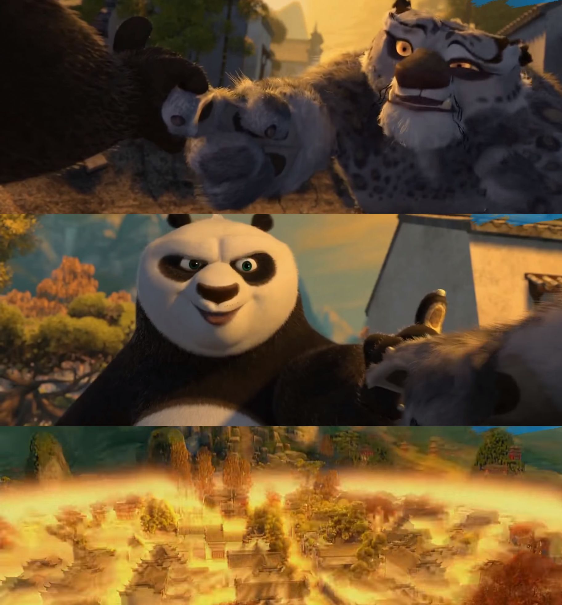 High Quality Kung Fu Panda counterpt Blank Meme Template