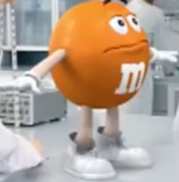 T-pose m&m Blank Meme Template