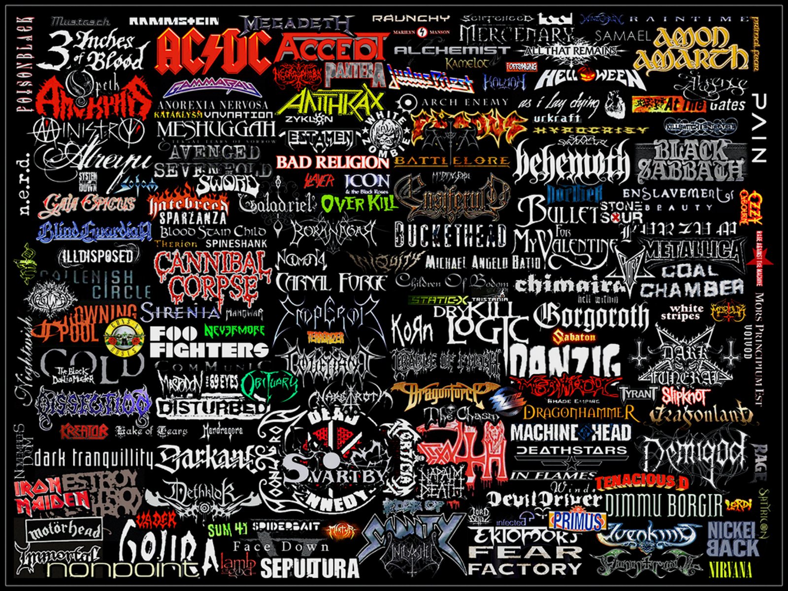 Metal logos Blank Meme Template