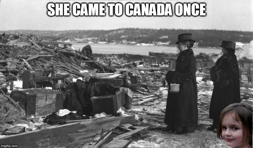 SHE CAME TO CANADA ONCE | made w/ Imgflip meme maker