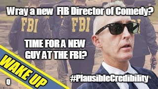 Wray a new #FIBDirectorComedy? Time for a new guy @FBI? @TGowdySC #SpecialCounsel or #FBIDirectorGowdy? #PlausibleCredibility | Wray a new  FIB Director of Comedy? TIME FOR A NEW GUY AT THE FBI? #PlausibleCredibility; Q | image tagged in retirement,government corruption,treason,nuclear bomb mind blown,donald trump approves,maga | made w/ Imgflip meme maker