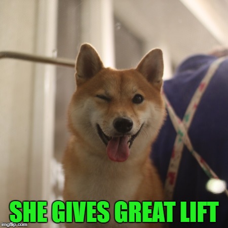 SHE GIVES GREAT LIFT | made w/ Imgflip meme maker