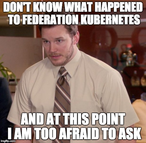 what happened to federation kubernetes