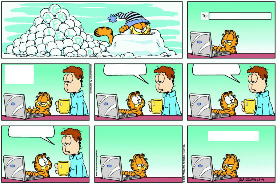 GARFIELD Blank Meme Template