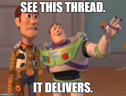 X, X Everywhere | SEE THIS THREAD. IT DELIVERS. | image tagged in memes,x x everywhere | made w/ Imgflip meme maker