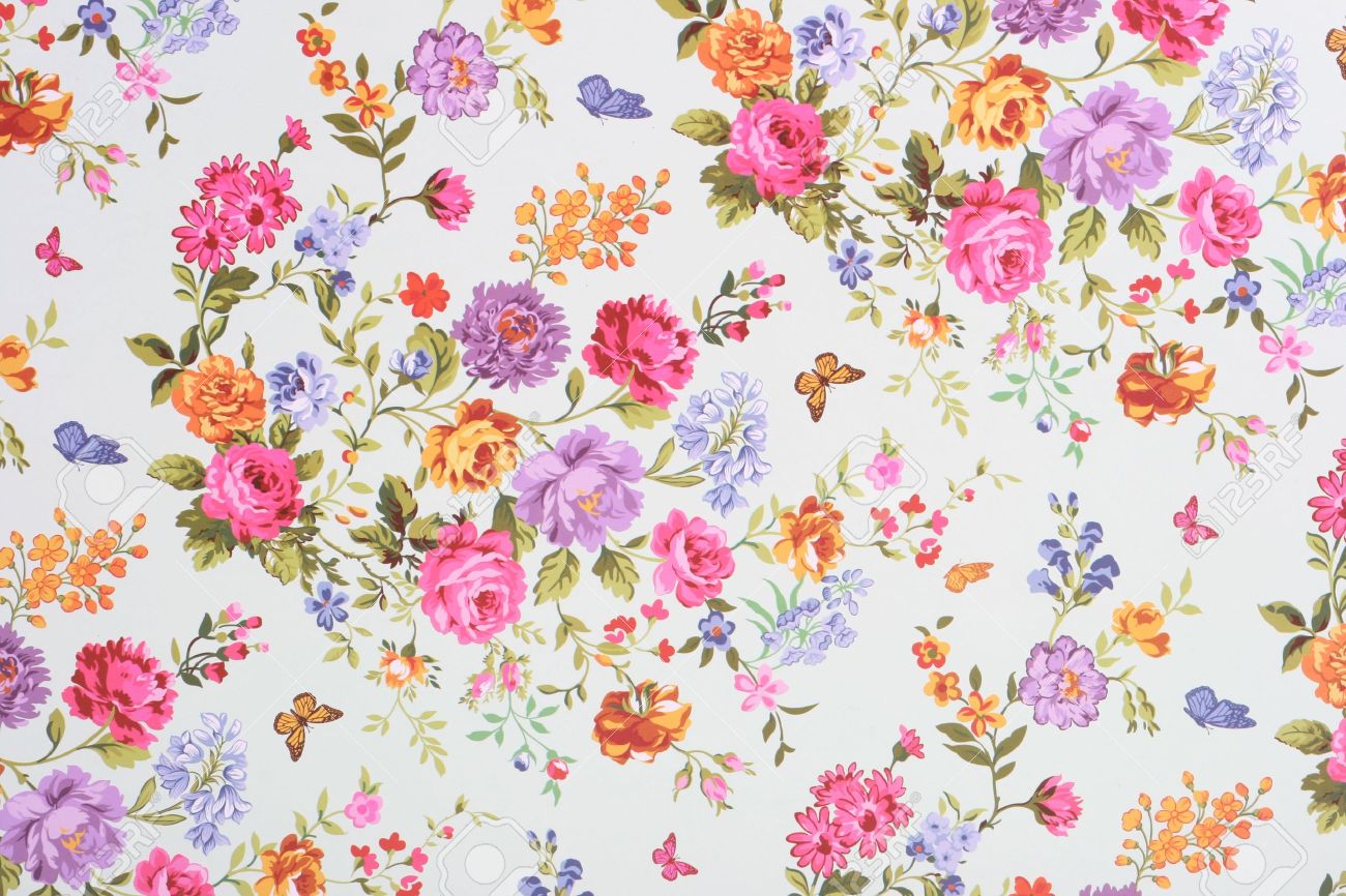 floral background Blank Meme Template