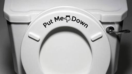 Toilet seat down Blank Meme Template